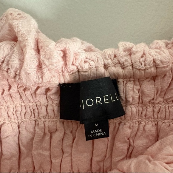 MAJORELLE Revolve Nelvin Mini Eyelet Ruffle Dress in Baby Pink Size Small - Picture 6 of 9